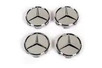 Mercedes-Benz Capace jante 75/71 mm fara inel (4 buc, gri) foto 1