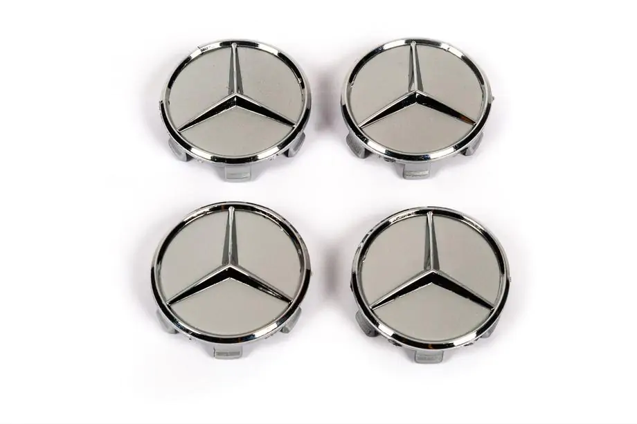 Mercedes-Benz Capace jante 75/71 mm fara inel (4 buc, gri) Image