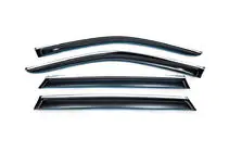 BMW X5 E70 2007-2013 Deflectoare geamuri cu ornament cromat (4 buc, HIC) foto 1