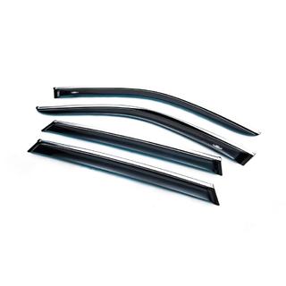 Deflectoare geamuri cu ornament cromat (4 buc, HIC) BMW X5 E70 2007-2013 foto 2