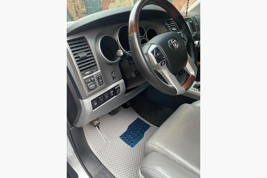 Toyota Sequoia 2007-2022 Covorase poliuretan 3 randuri (EVA, gri) Randul din mijloc - 3 locuri Foto 3