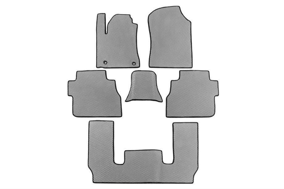 Toyota Sequoia 2007-2022 Covorase poliuretan 3 randuri (EVA, gri) Randul din mijloc - 3 locuri Foto 22