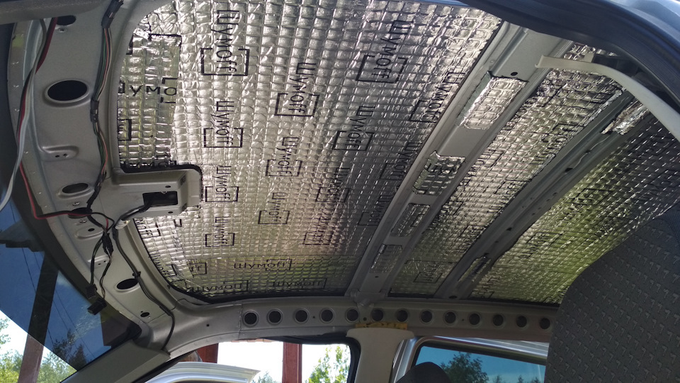 Izolatie fonica a acoperisului auto facuta de unul singur