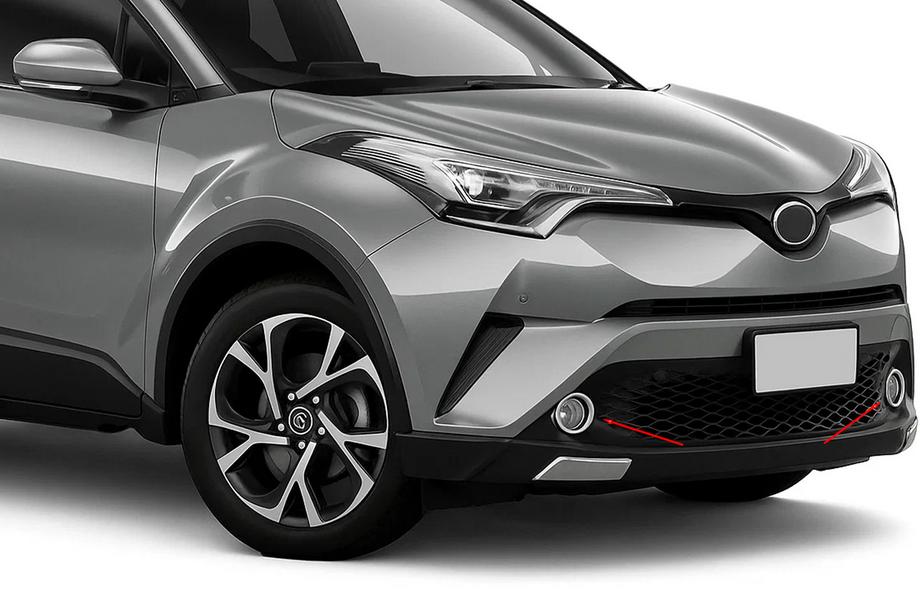 Toyota C-HR 2016-2023 Capace pentru proiectoare ceata (2 buc, inox) Image