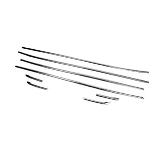 Set ornamente inferioare usa (8 buc, inox) Toyota Corolla 2019- foto 3