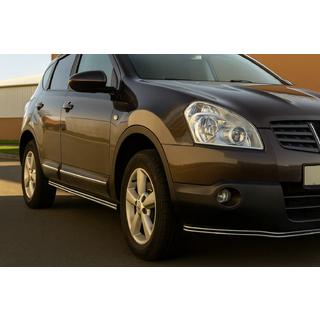 Tevi Laterale Duble (2 buc, Inox) Nissan Qashqai 2010-2014 foto 1