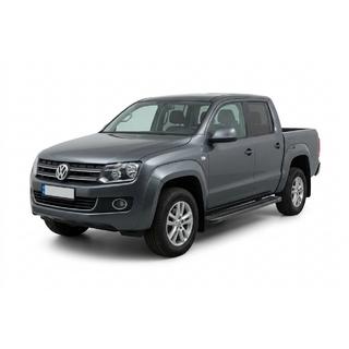 Praguri Laterale Maya V1 Negru (2 buc, Aluminiu) Volkswagen Amarok 2010-2022 foto 1