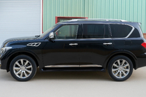 Nissan Patrol Y62 2010-2024 Molduri usi (4 buc, crom) foto 3