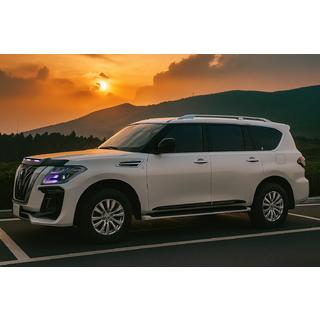 Moldinguri usi (4 buc, negre) Nissan Patrol Y62 2010-2024 foto 4