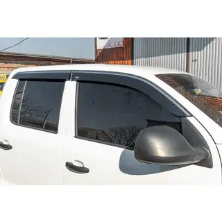 Deflectoare geamuri cu ornament cromat (4 buc, Niken) foto 2
