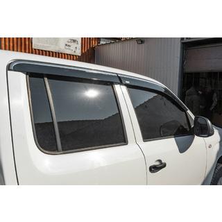 Deflectoare geamuri cu ornament cromat (4 buc, Niken) foto 3