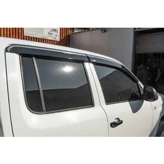 Deflectoare geamuri cu ornament cromat (4 buc, Niken) foto 3