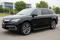 Acura MDX 2013-2020 Praguri Laterale Tayga Black (2 buc, Aluminiu) foto 1