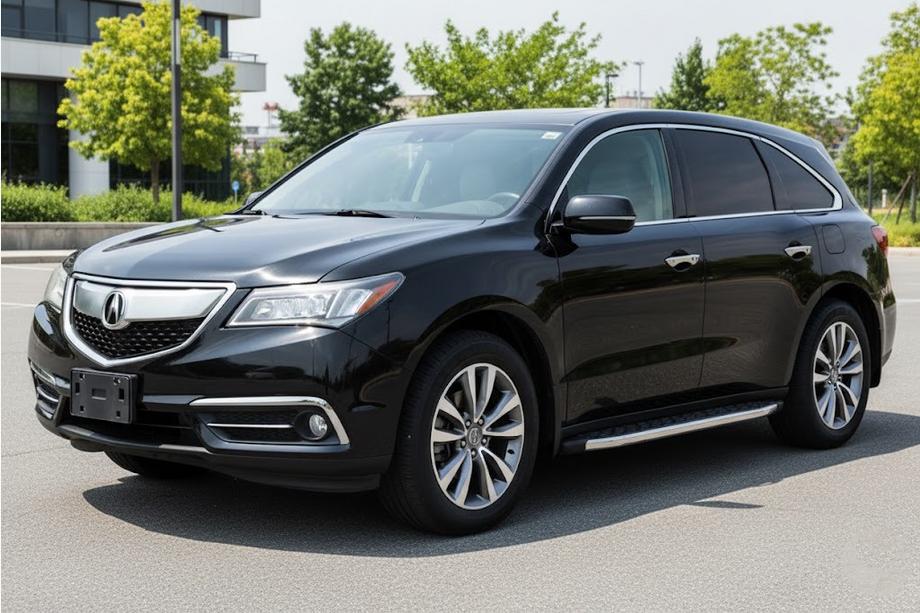 Acura MDX 2013-2020 Praguri Laterale BlackLine (2 buc, Aluminiu) Image