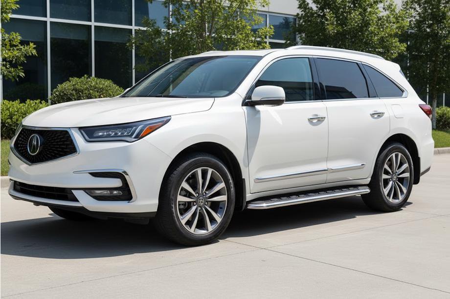 Acura MDX 2013-2020 Praguri Laterale Maydos V1 (2 buc, Aluminiu si Otel Inoxidabil) Image