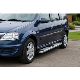 Praguri Laterale Mevsim Grey (2 buc, Aluminiu) Dacia Logan MCV 2004-2014 foto 1