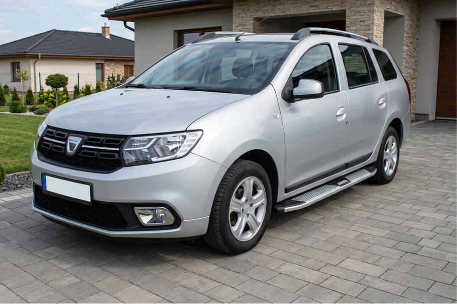 Dacia Logan MCV 2013-2020 Praguri Laterale Mevsim Grey (2 buc, Aluminiu) Foto 1