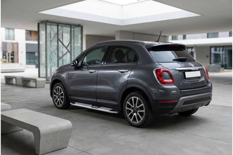 Fiat 500X 2014-2024 Praguri Laterale Mevsim Grey (2 buc, Aluminiu) Image
