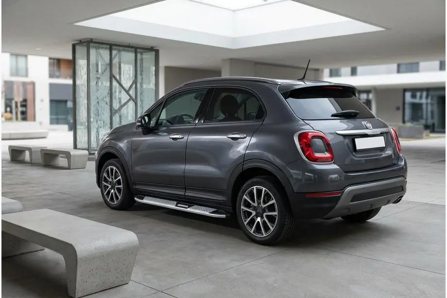 Fiat 500X 2014-2024 Praguri Laterale Mevsim Grey (2 buc, Aluminiu) Foto 1