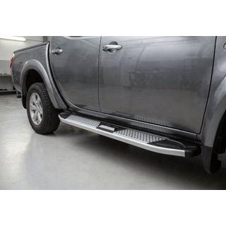 Praguri Laterale Mevsim Grey (2 buc, Aluminiu) Fiat Fullback 2016- foto 1