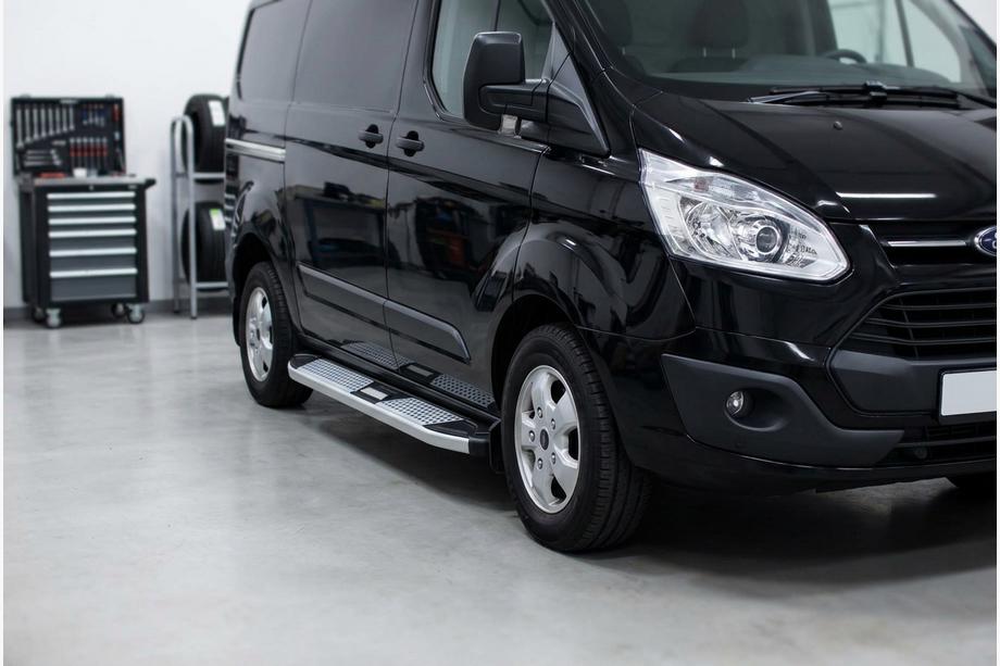Ford Custom 2013-2022 Praguri Laterale Mevsim Grey (2 buc, Aluminiu) Image