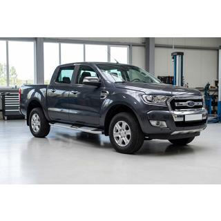 Praguri Laterale Mevsim Grey (2 buc, Aluminiu) Ford Ranger 2011–2022 foto 1