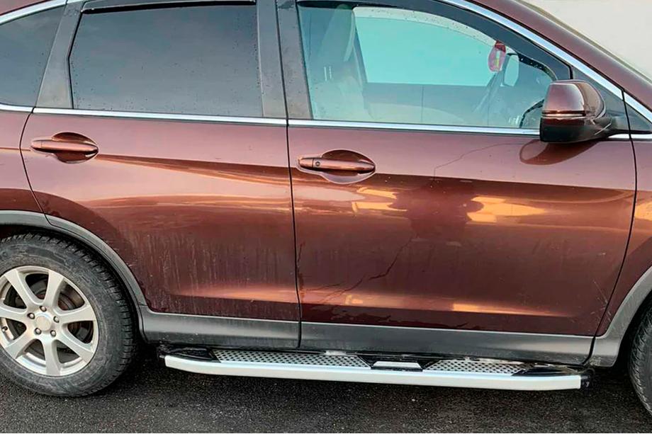Honda CRV 2012-2016 Praguri Laterale Mevsim Grey (2 buc, Aluminiu) Foto 1