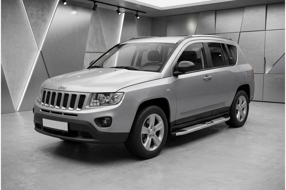Jeep Compass 2006-2016 Praguri Laterale Mevsim Grey (2 buc, Aluminiu) Image