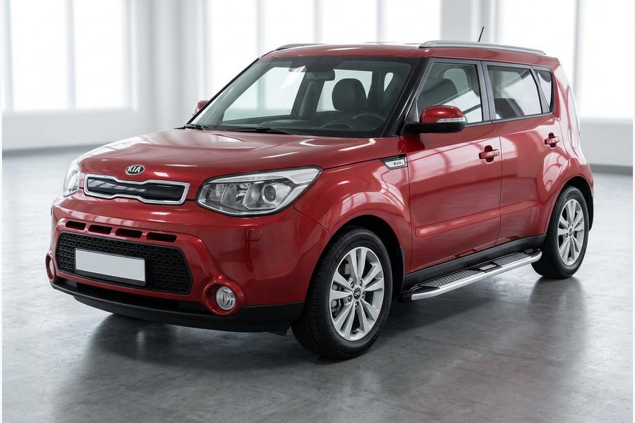 Kia Soul II 2013-2018 Praguri Laterale Mevsim Grey (2 buc, Aluminiu) Foto 1