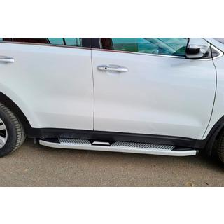 Praguri Laterale Mevsim Grey (2 buc, Aluminiu) Kia Sportage 2015-2021 foto 1