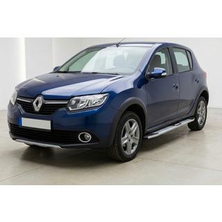 Praguri Laterale Mevsim Grey (2 buc, Aluminiu) Renault Sandero 2013-2022 foto 1