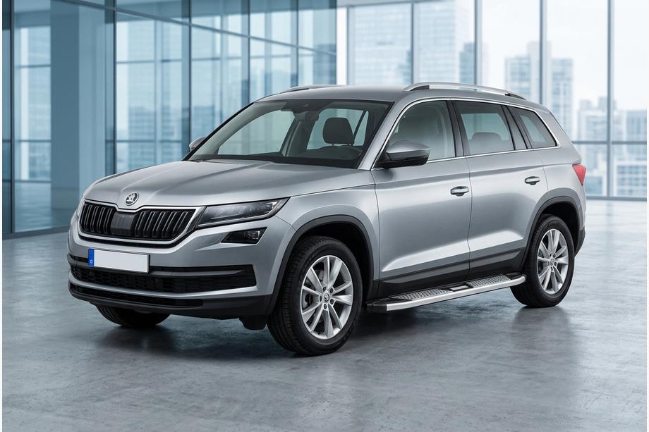 Skoda Kodiaq 2016-2023 Praguri Laterale Mevsim Grey (2 buc, Aluminiu) Foto 1