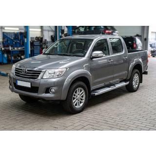 Praguri Laterale Mevsim Grey (2 buc, Aluminiu) Toyota Hilux 2006-2015 foto 1