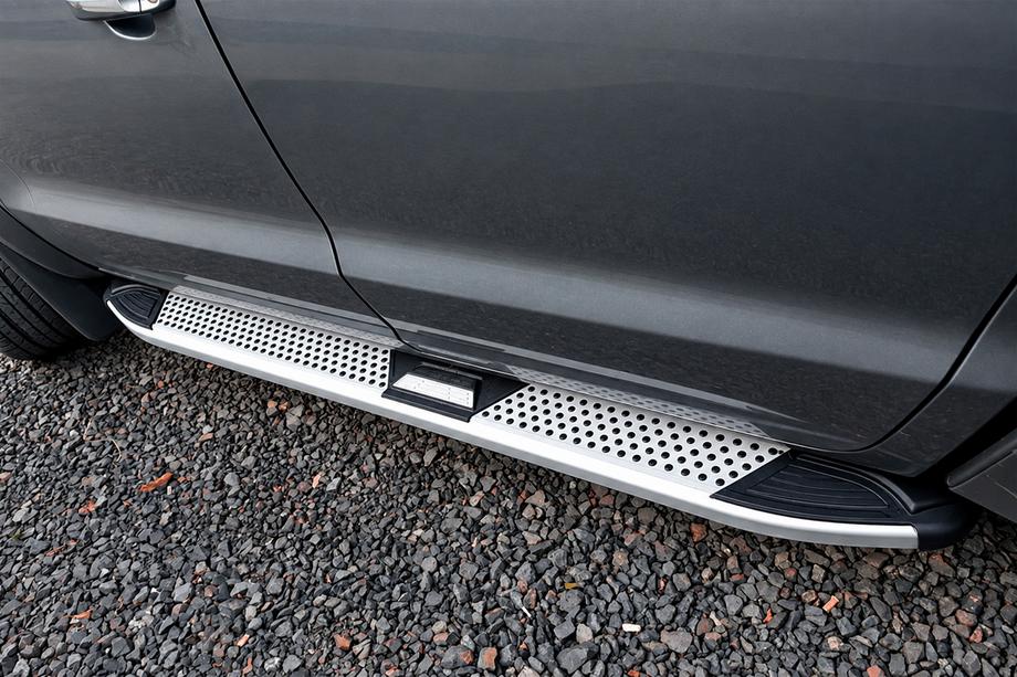 Volkswagen Amarok 2010-2022 Praguri Laterale Mevsim Grey (2 buc, Aluminiu) Foto 2