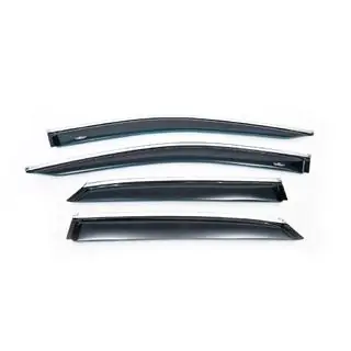 Deflectoare geam cu ornament cromat Short (4 buc, HIC) foto 3