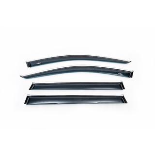 Deflectoare geamuri cu ornament crom (4 buc, HIC) Jeep Cherokee KL 2013- foto 2