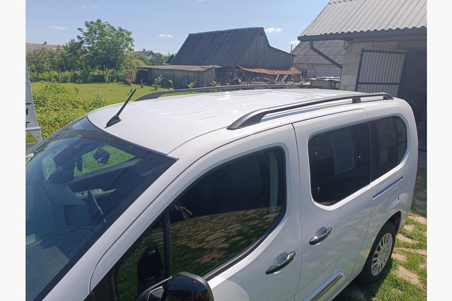 Citroen Berlingo/Multispace 2018- Bare longitudinale OmsaLine Solid (2 buc, negre) Ampatament Lung Foto 3