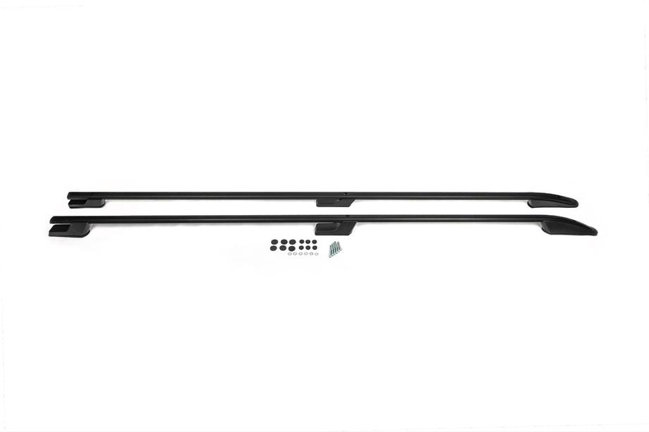 Ford Custom 2013-2022 Bare longitudinale OmsaLine Sport (2 buc, negre) Ampatament Lung Foto 3