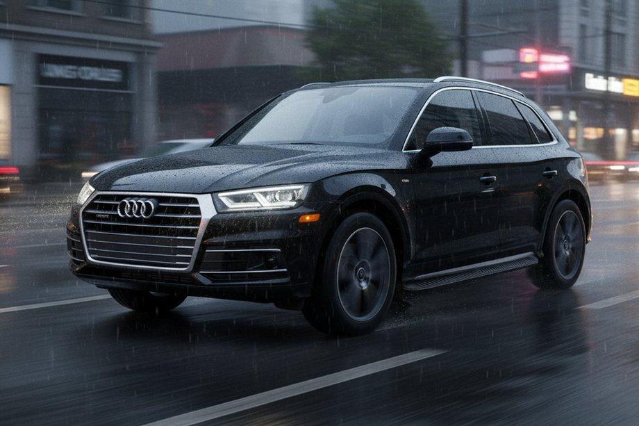 Audi Q5 2017-2025 Praguri Laterale Tayga Black (2 buc, Aluminiu) Foto 1