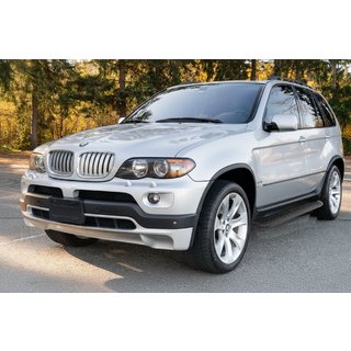 Praguri laterale Tayga Black (2 buc, aluminiu) BMW X5 E53 1999–2006 foto 1