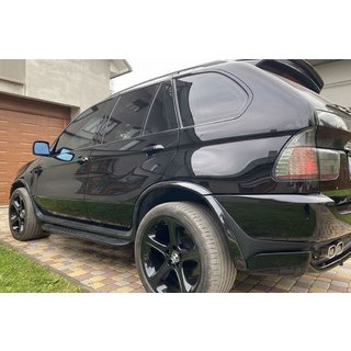 Praguri Laterale Bosphorus Black (2 buc, Aluminiu) BMW X5 E53 1999–2006 foto 1