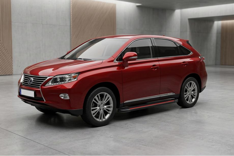 Lexus RX 2009-2015 Praguri Laterale Maya Red (2 buc, Aluminiu) Image