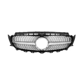 Grila Fata Diamond Silver (pentru Avantgarde/AMG-Line/E43 AMG/E53 AMG 2016-2020) foto 2