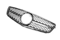 Mercedes C-class W204 2007-2015 Grila Fata AMG Silver foto 3