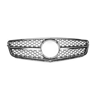 Grila Fata AMG Silver Mercedes C-class W204 2007-2015 foto 2