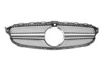 Mercedes C-class W205 2014-2021 Grila Fata AMG Silver (pentru Avantgarde/AMG-Line/C43 AMG) foto 2