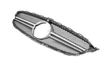 Mercedes C-class W205 2014-2021 Grila Fata AMG Silver (pentru Avantgarde/AMG-Line/C43 AMG) foto 6