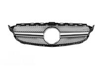 Mercedes C-class W205 2014-2021 Grila Fata AMG Silver (pentru Avantgarde/AMG-Line/C43 AMG) foto 7