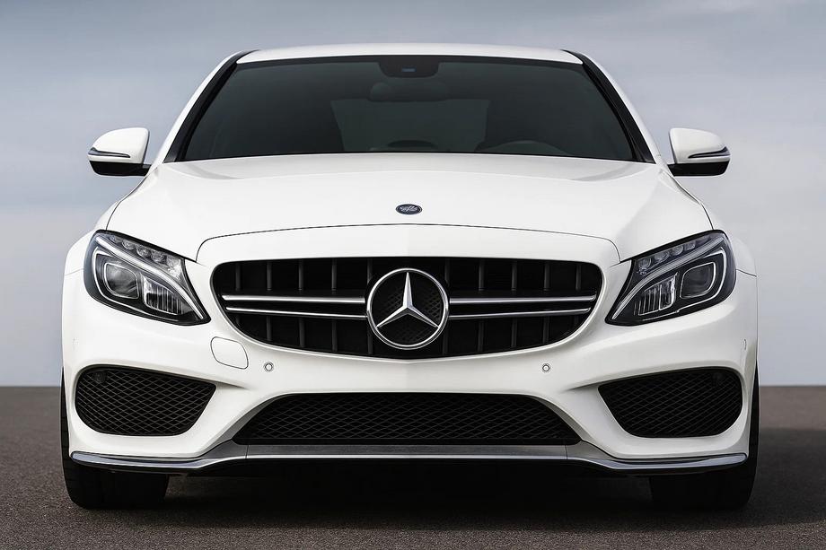 Mercedes C-class W205 2014-2021 Grila Fata design C63 (pentru Avantgarde/AMG-Line/C43 AMG) 2014-2018, fara camera Foto 2