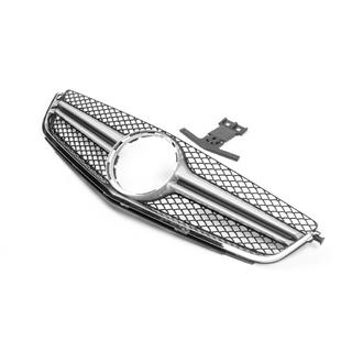 Grila Fata AMG Silver (pentru C63) Mercedes C-class W204 2007-2015 foto 2
